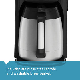 BLACK+DECKER CM2035B digital controls for customizable brew settings
