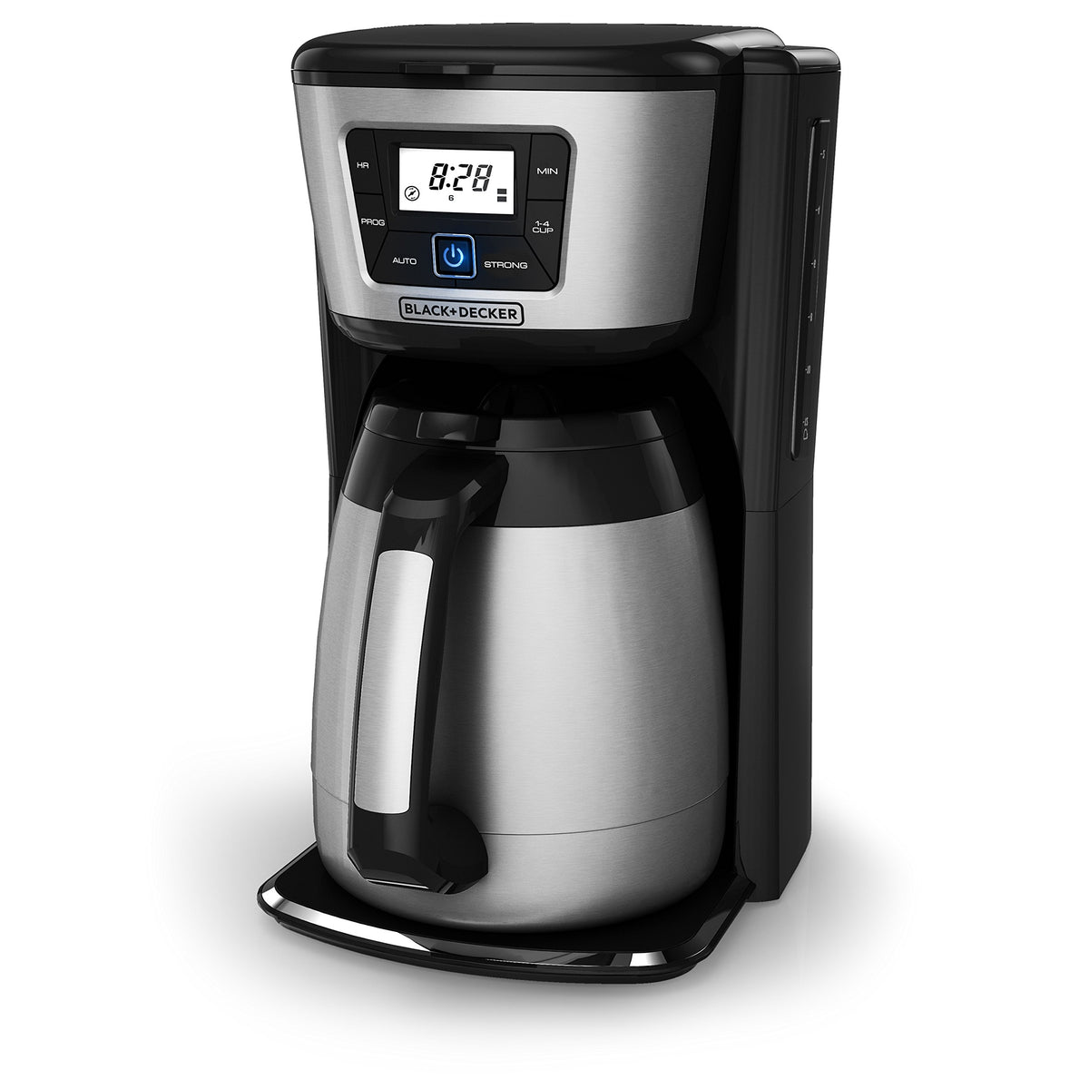 BLACK+DECKER CM2035B full product shot with stainless steel accents for a modern kitchen