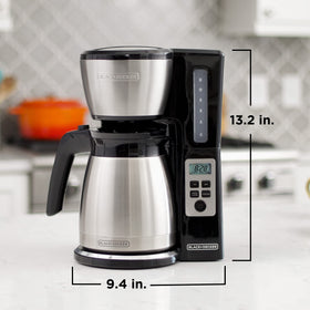 BLACK+DECKER CM2046S no-drip pour spout for clean serving