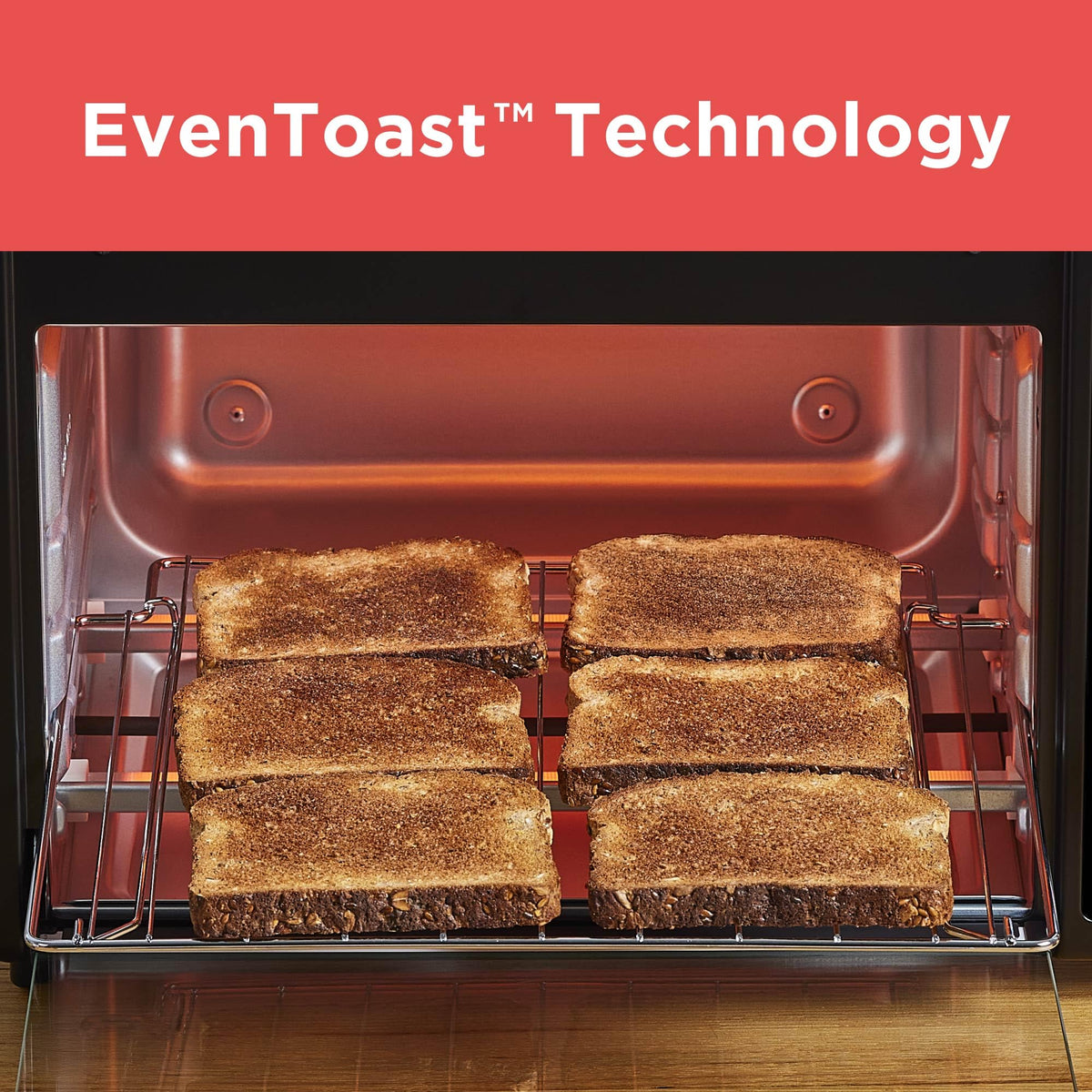 Black+Decker Crisp 'N Bake toasting bread for even browning