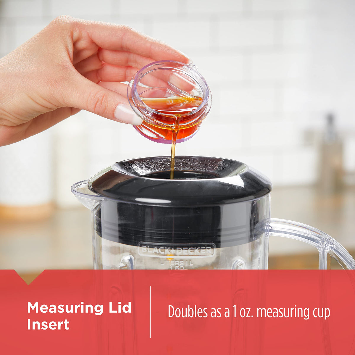 Black+Decker Crush Master blender dishwasher-safe parts for easy cleanup.
