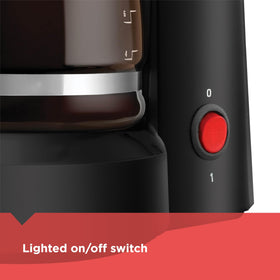 BLACK+DECKER DCM600B compact design fits small kitchens and dorm rooms.