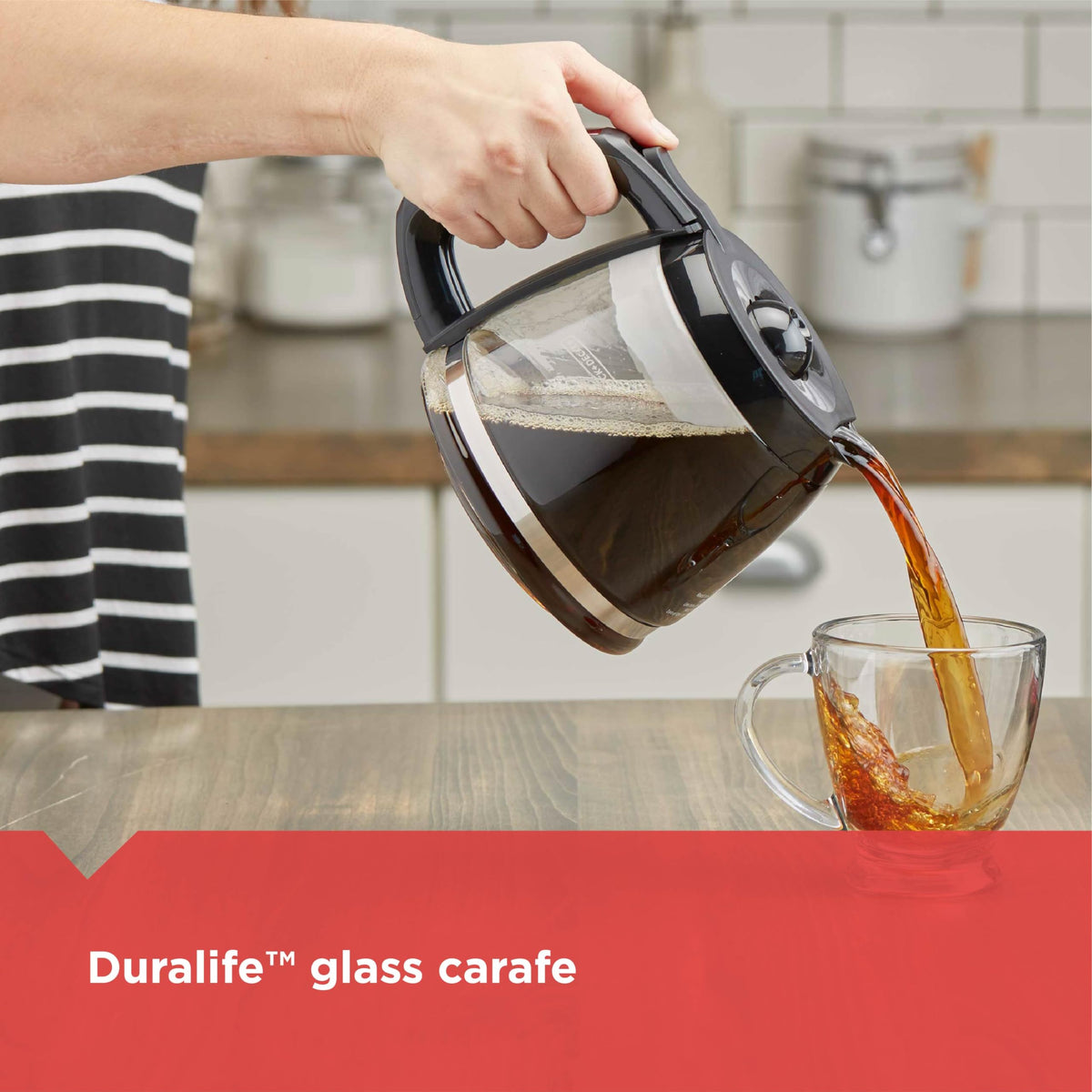 BLACK+DECKER DCM600B keep-hot plate preserves warmth for up to an hour.