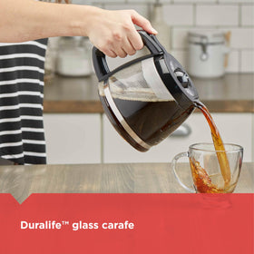 BLACK+DECKER DCM600B keep-hot plate preserves warmth for up to an hour.