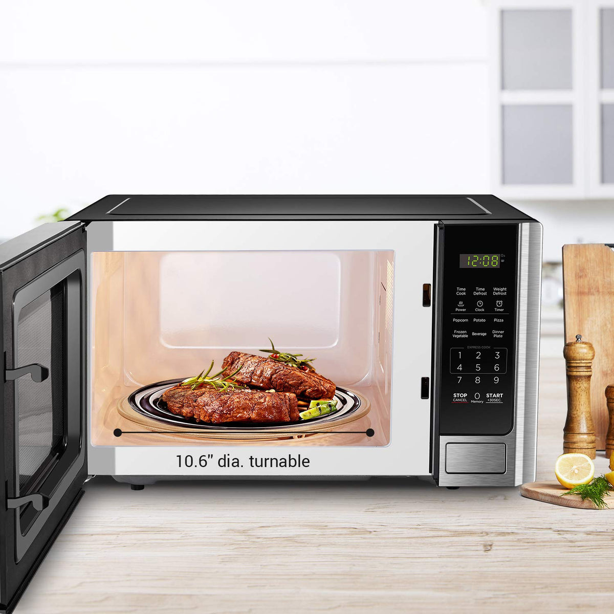 Black+Decker 30-second express cook button speeds snack prep