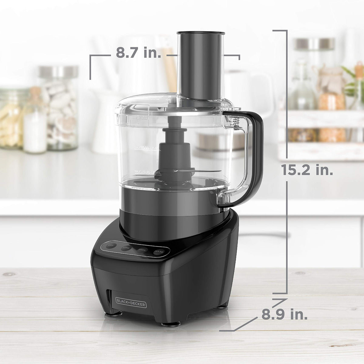 Black+Decker dishwasher-safe removable parts simplify cleanup.