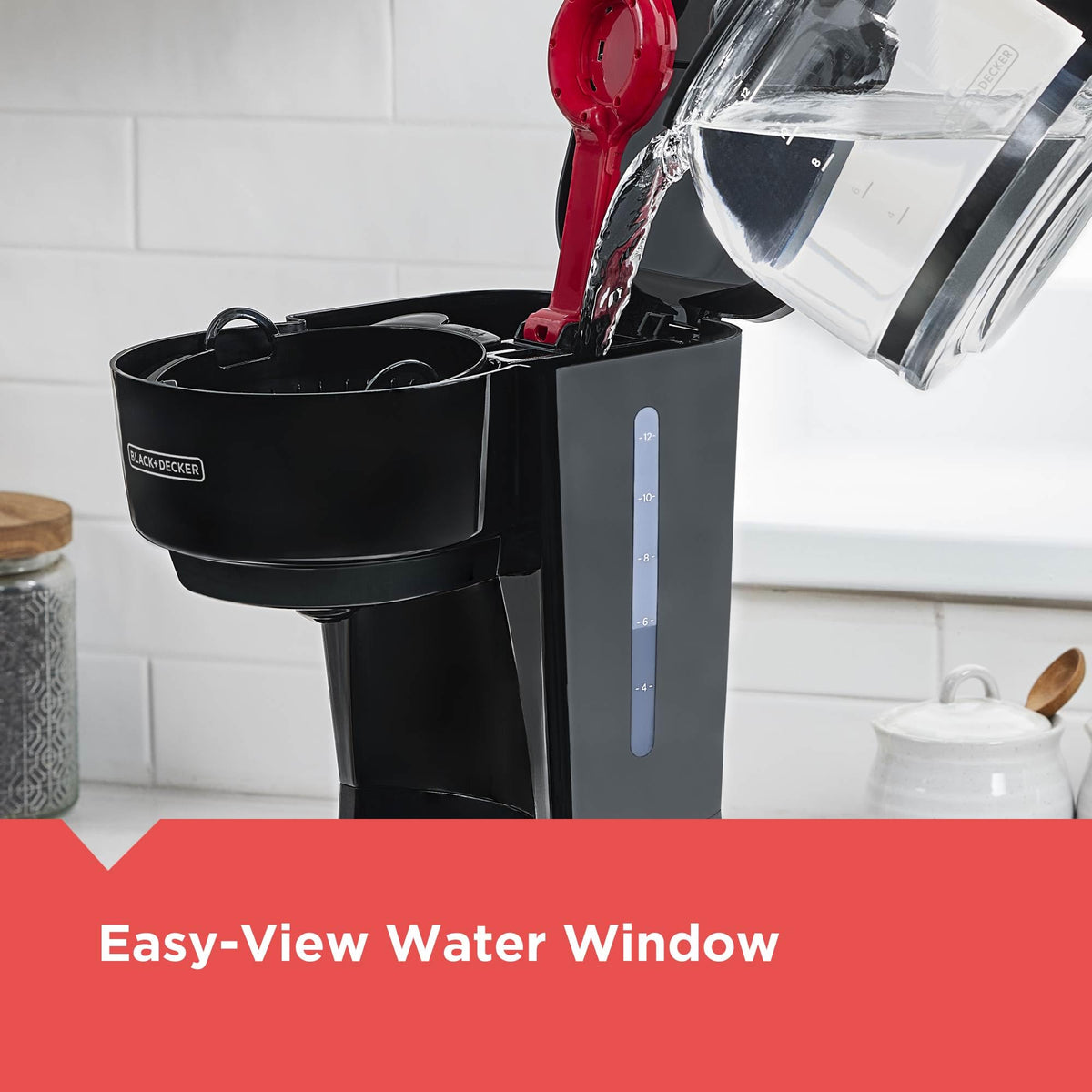 BLACK+DECKER easy-on/off switch simplifies morning brewing