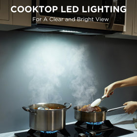 BLACK+DECKER EM044KB19 LED cooktop lighting for clear meal prep