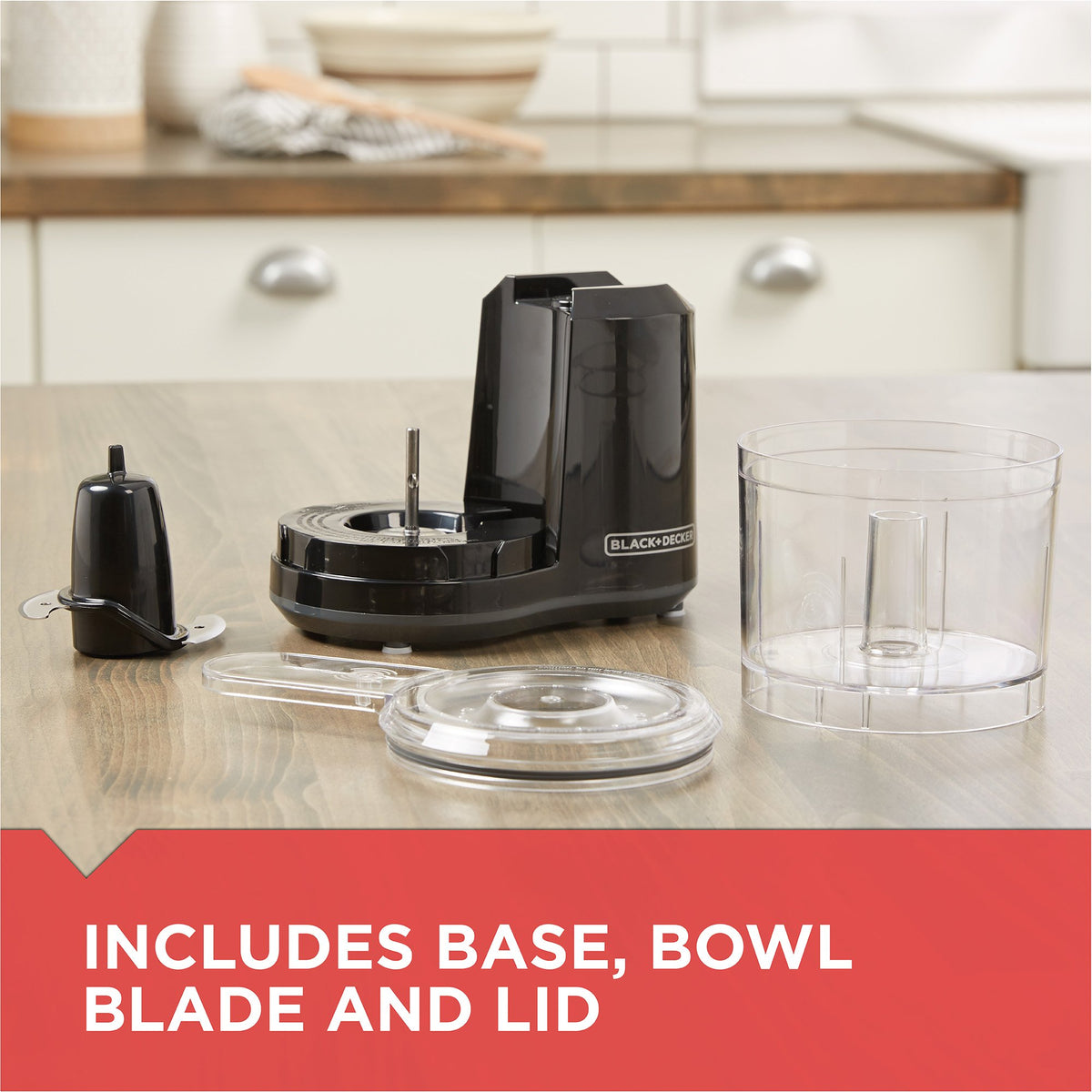 BLACK+DECKER HC150B dishwasher-safe parts simplify cleanup after cooking.