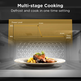 BLACK+DECKER OTR microwave vent fan clears steam during cooking and helps reduce odors.