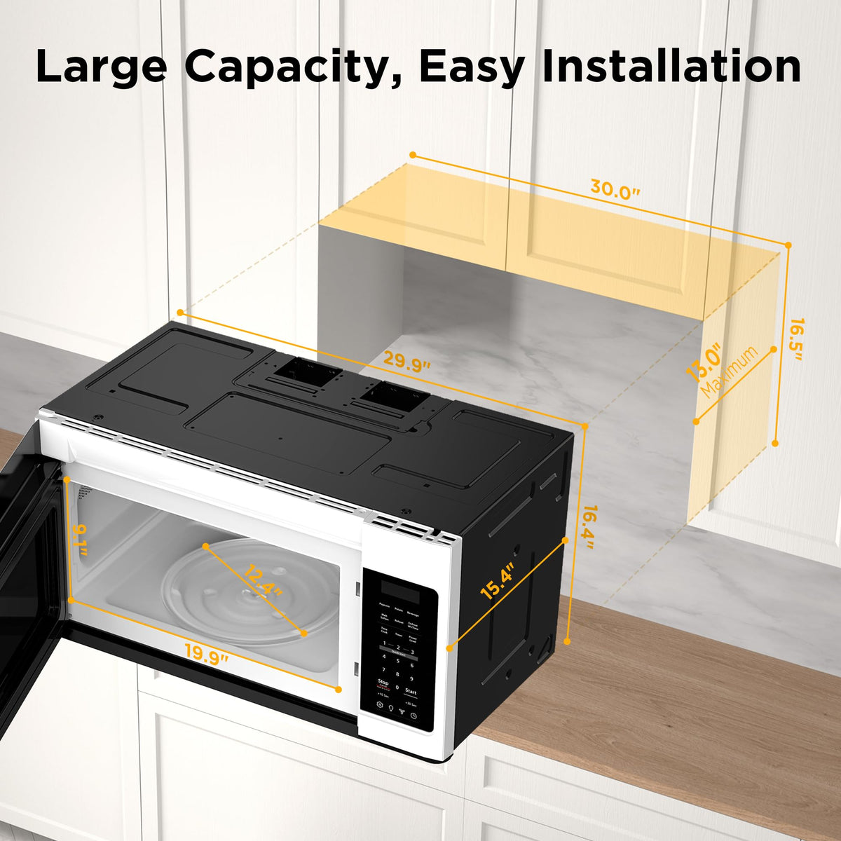 BLACK+DECKER kitchen light helps visibility while cooking and monitoring meals.