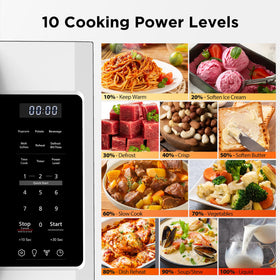 BLACK+DECKER over-the-range microwave vent-fan in action removes odors during cooking.