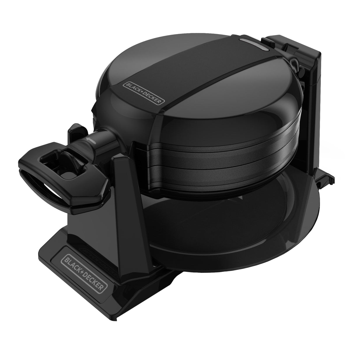 BLACK+DECKER Rotating Waffle Maker spreads batter evenly for fluffy, golden waffles