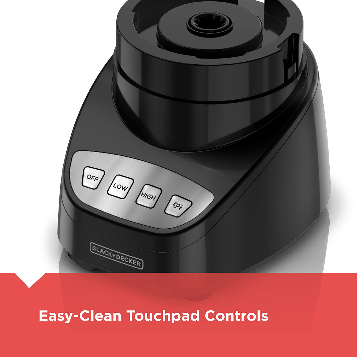 Black+Decker stainless steel S-blade for fast chopping