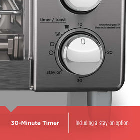BLACK+DECKER keep warm feature preserves freshness for later.