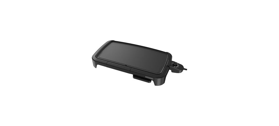 BLACK+DECKER 8-serving griddle with a large cooking surface for family breakfasts