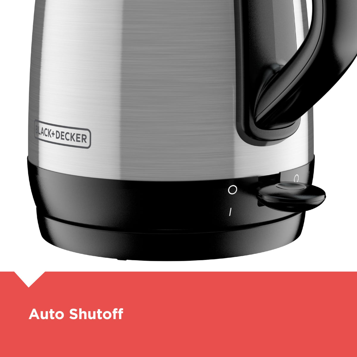 BLACK+DECKER KE1700SD auto shutoff adds safety when water boils