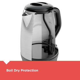 BLACK+DECKER KE1700SD boil-dry protection prevents overheating when empty