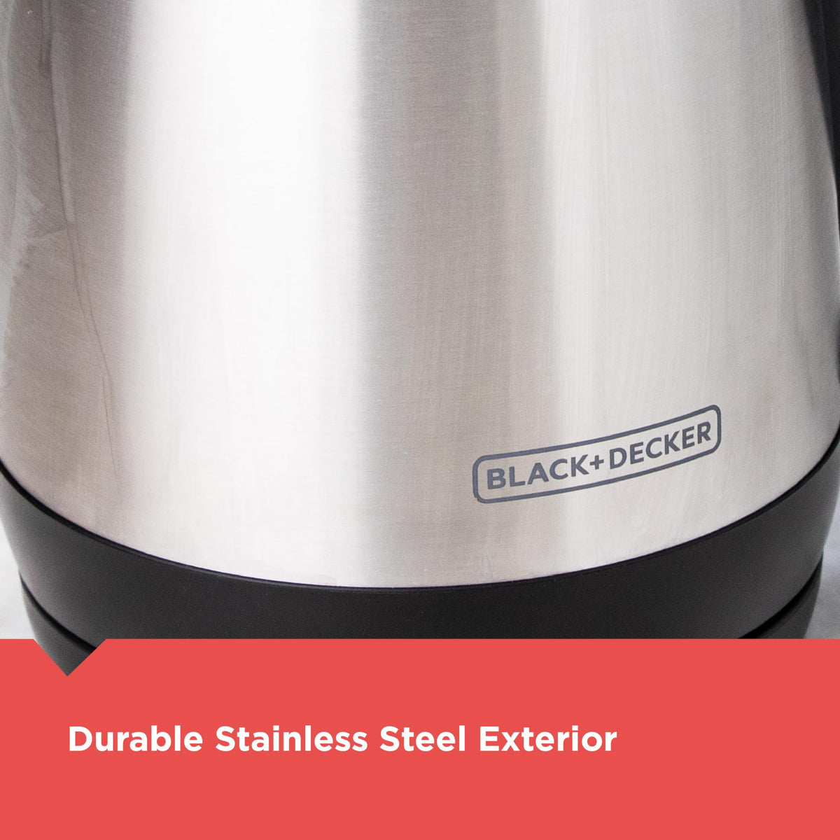 BLACK+DECKER KE1700SD rapid boil zone for quick single servings