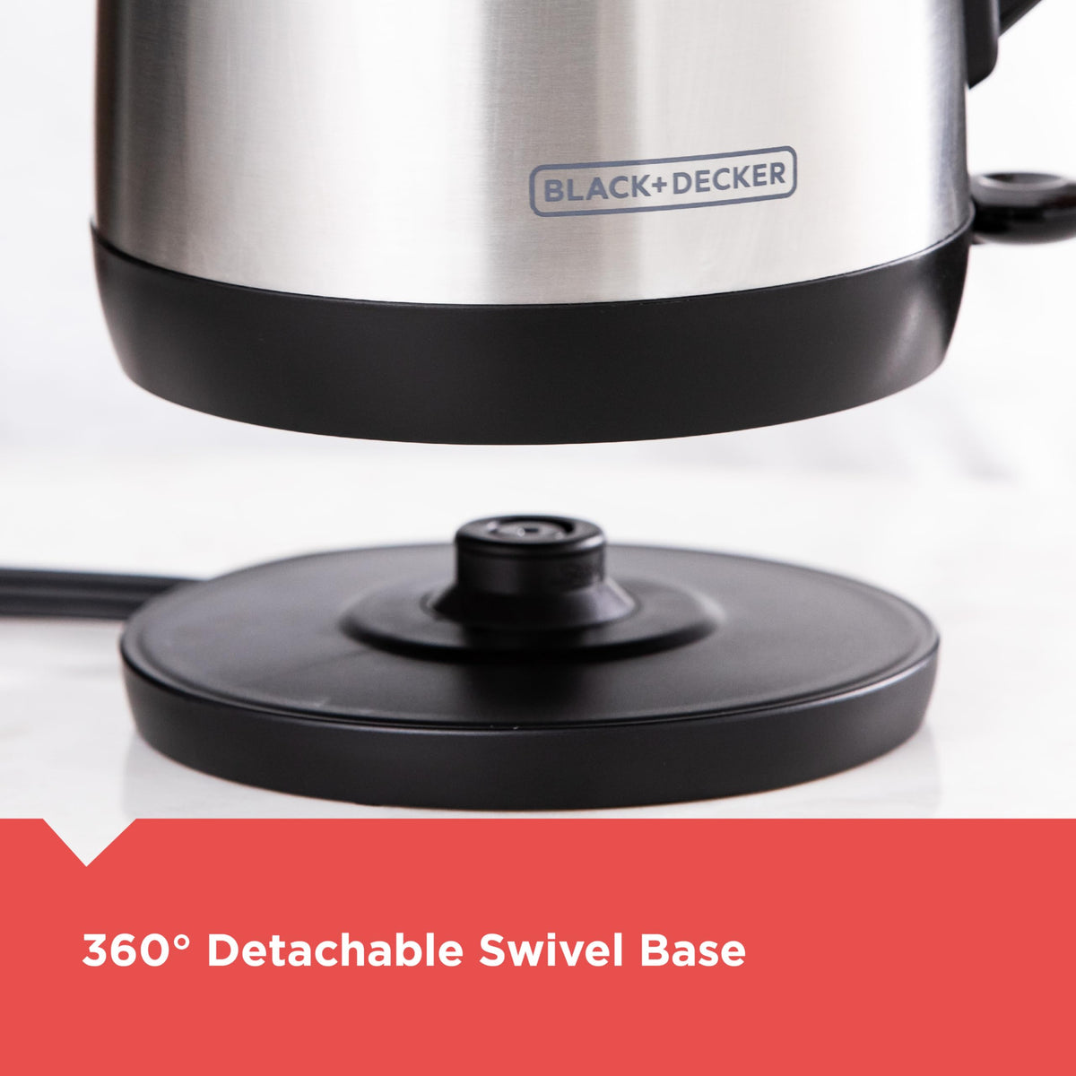 BLACK+DECKER KE1700SD stainless steel exterior for durability and style