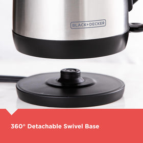 BLACK+DECKER KE1700SD stainless steel exterior for durability and style
