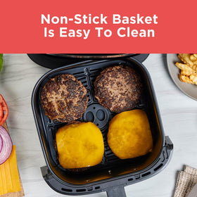 BLACK+DECKER Purifry 6QT air fryer auto shut-off ensures safe cooking.