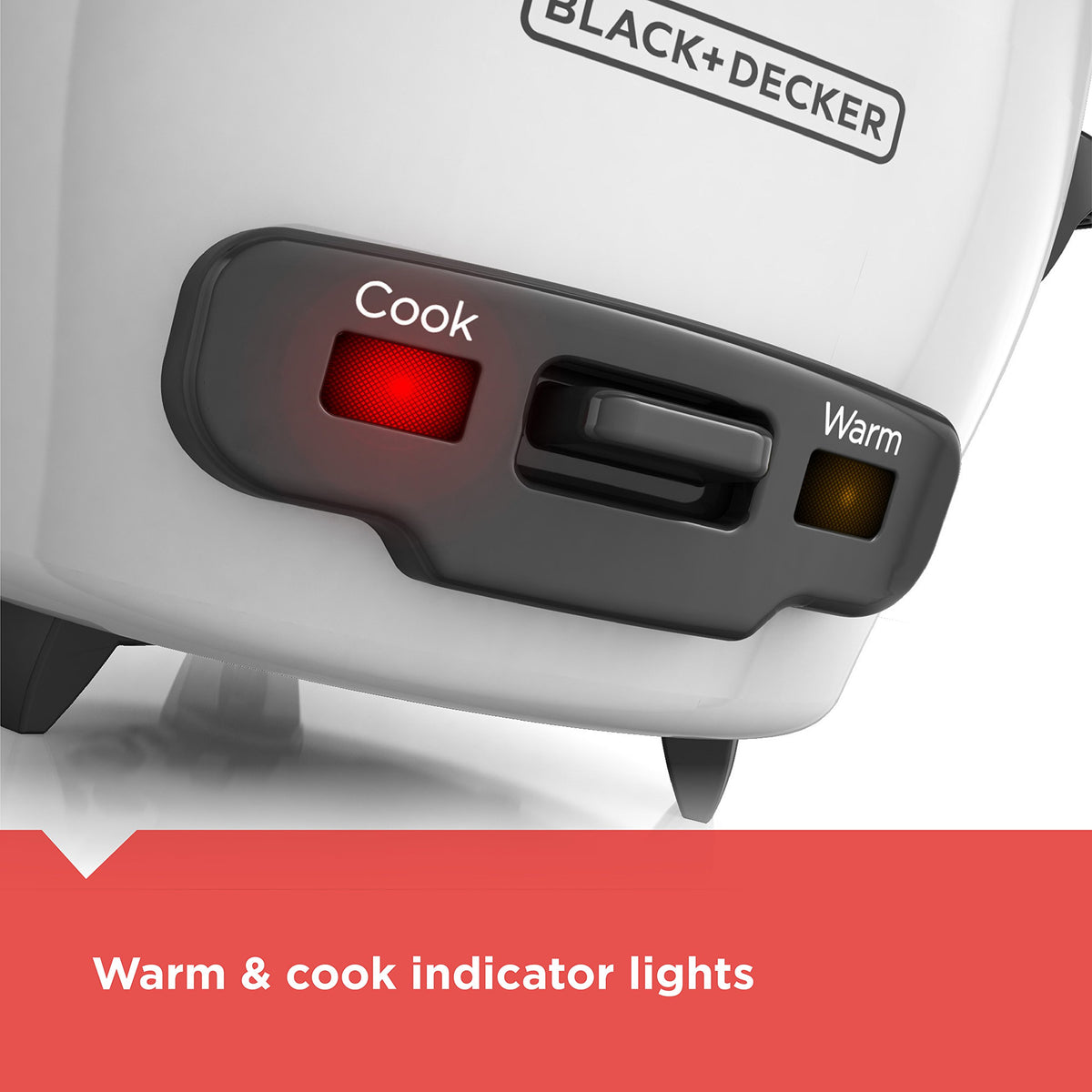 Removable nonstick bowl of BLACK+DECKER RC516 for easy cleanup after cooking