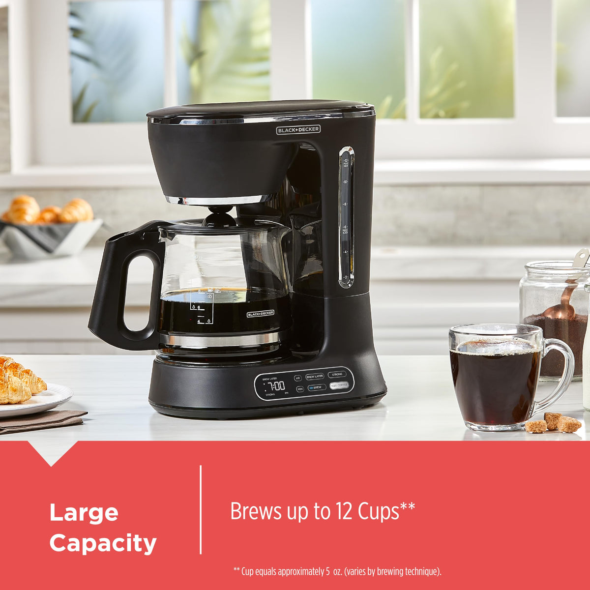 BLACK+DECKER Split Brew hot coffee brew for everyday mornings.