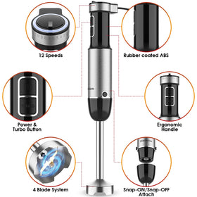 Blackcow safety seal keeps liquids from entering the motor while easy cleaning remains possible.