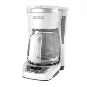 BLACK+DECKER CM1160W-1 front view with white and stainless finish for a modern kitchen.