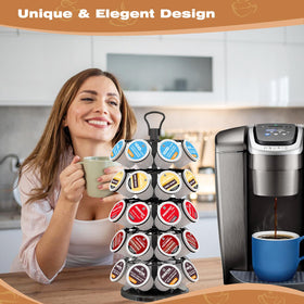BLACKSMITH FAMILY 40-pod carousel space-saving-design showcases compact kitchen organization