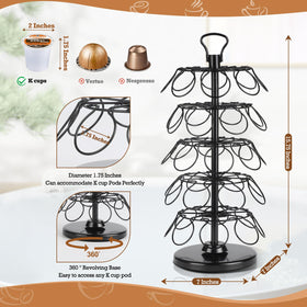 BLACKSMITH FAMILY k cup holders 40-pod capacity keeps you organized