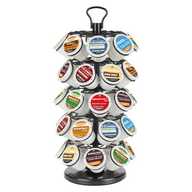 BLACKSMITH FAMILY k cup holders front view shows organized coffee pods on the counter