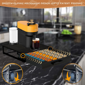 BLACKSMITH FAMILY Vertuo Pod Holder side view highlights compact footprint