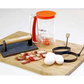 BLACKSTONE 1543 pancake batter-dispensing minimizes mess
