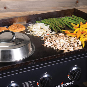 BLACKSTONE 1780 basting cover dishwasher-safe for quick cleanup after grilling