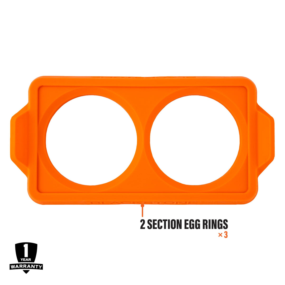 BLACKSTONE 5600 silicone egg rings serve as omelet molds for tidy stacks.