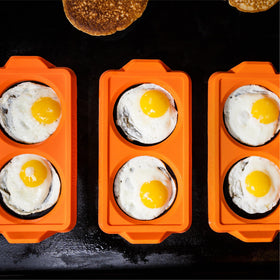 BLACKSTONE 5600 egg rings help pancakes stay round and evenly cooked.