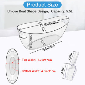Blaithom clear acrylic ice bucket showcasing elegant beverage service