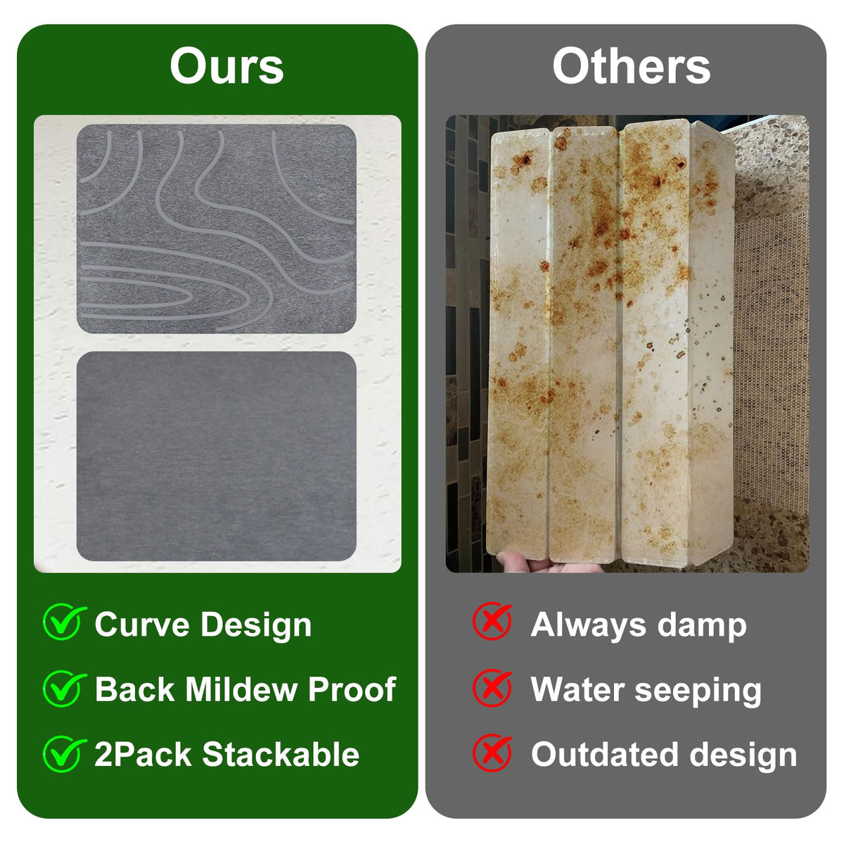 Blaithom stone drying mat used as heat-resistant surface for hot pans.