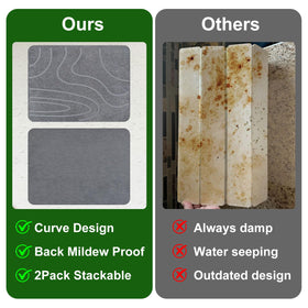 Blaithom stone drying mat used as heat-resistant surface for hot pans.