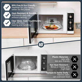 Blakna borosilicate glass lid resists heat while preserving food texture