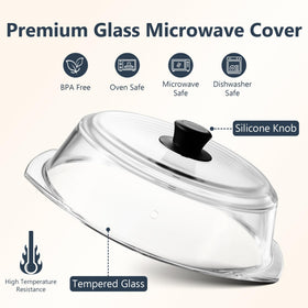 Blakna glass lid with easy grip handle demonstrates ergonomic lift for safe handling