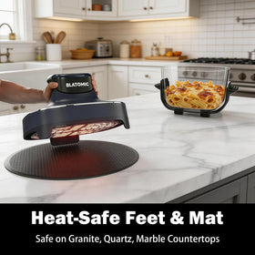 BLATOMIC ceramic-crisper feature supports non-toxic browning