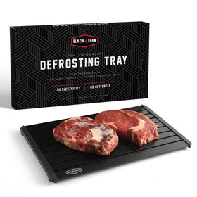 BLAZIN' THAW defrosting tray 14-inch thawing meat naturally on the counter