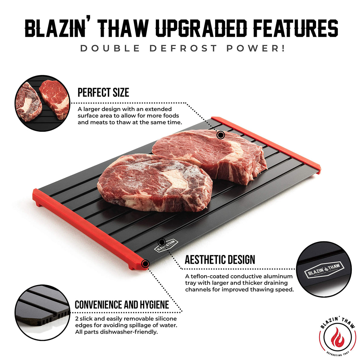 Blazin' Thaw aluminium plate detail shows premium construction for natural thaw