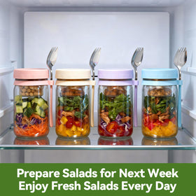 Blazpath 4-pack meal-prep jars ready for weekly lunches