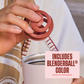 BlenderBottle leakproof lid keeps shakes contained during transit.