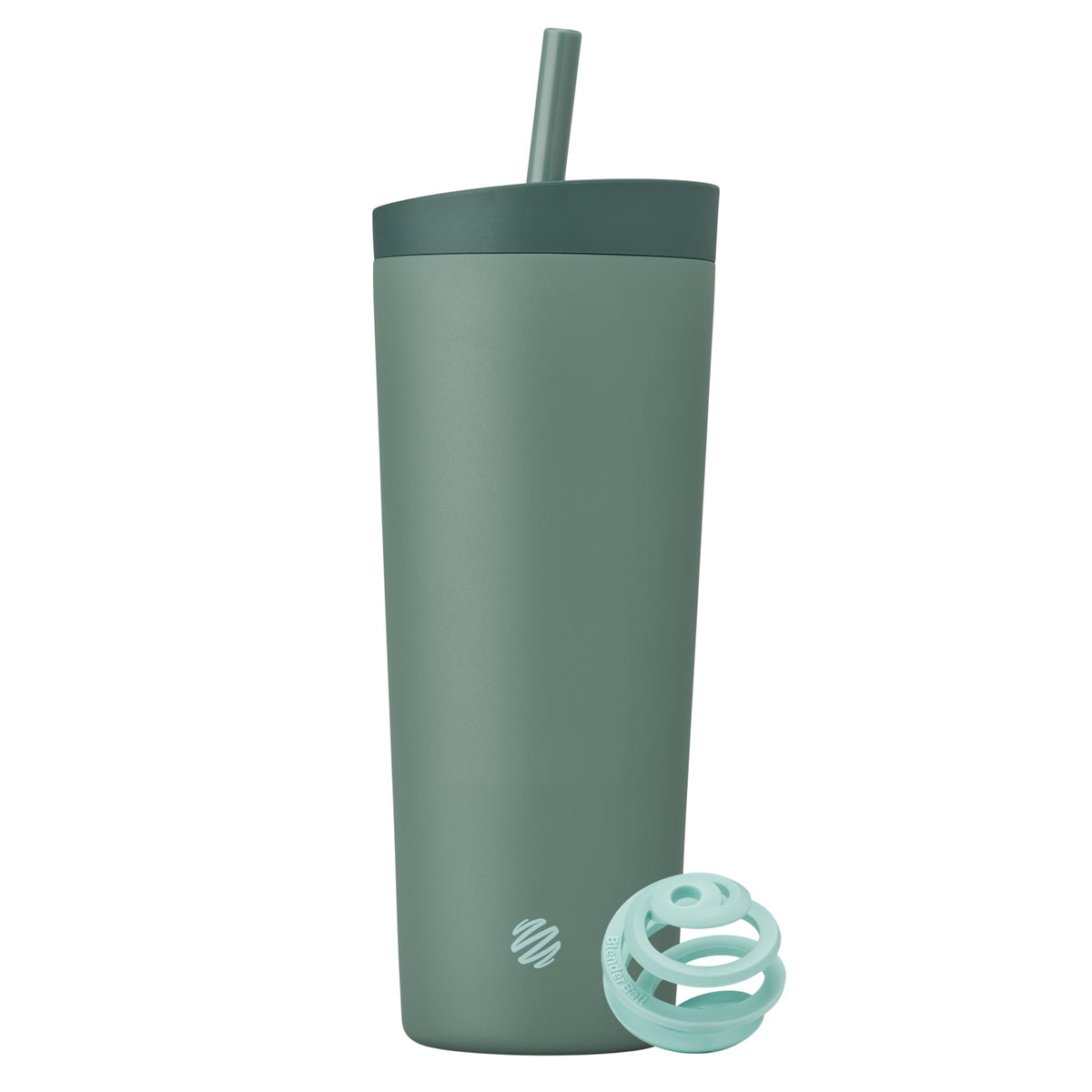 BlenderBottle Seaglass 2-in-1 shaker front view for on-the-go smoothies