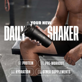 Ergonomic carry loop on BlenderBottle Sport Shaker Cup for comfortable transport